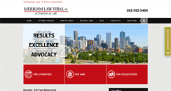 Desktop Screenshot of merriamlaw.com